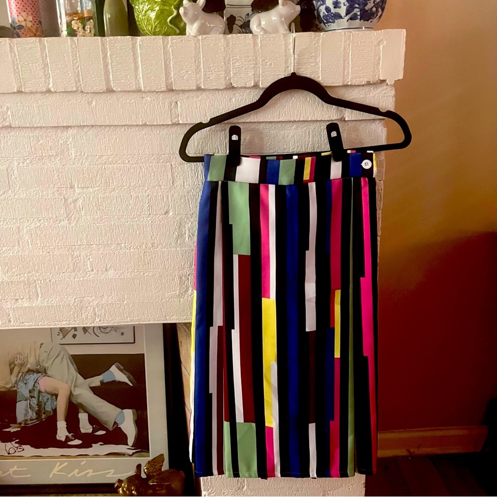 Gracia (boutique brand) multi color midi skirt
